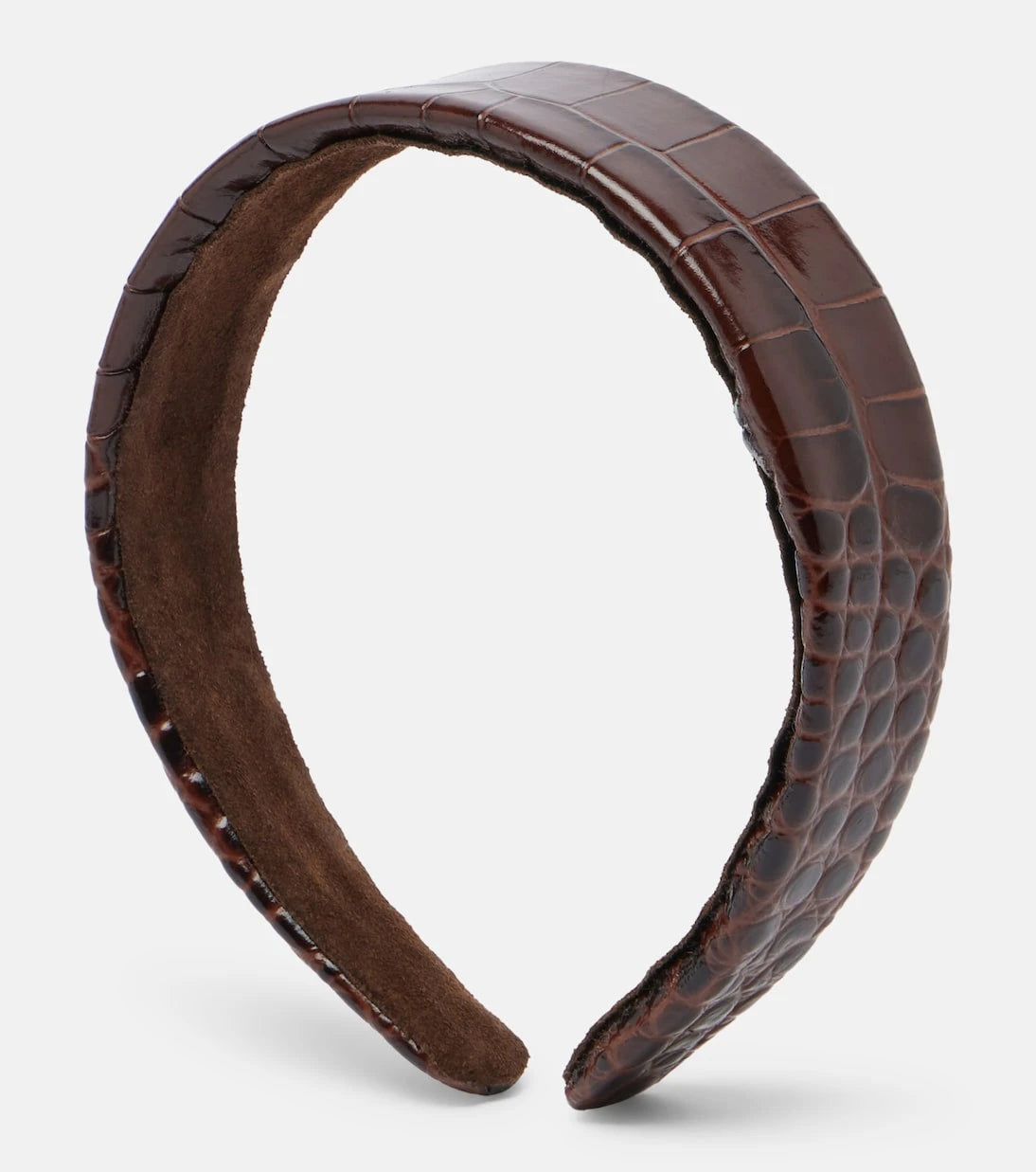 Jennifer Behr - Cruz croc-effect leather headband