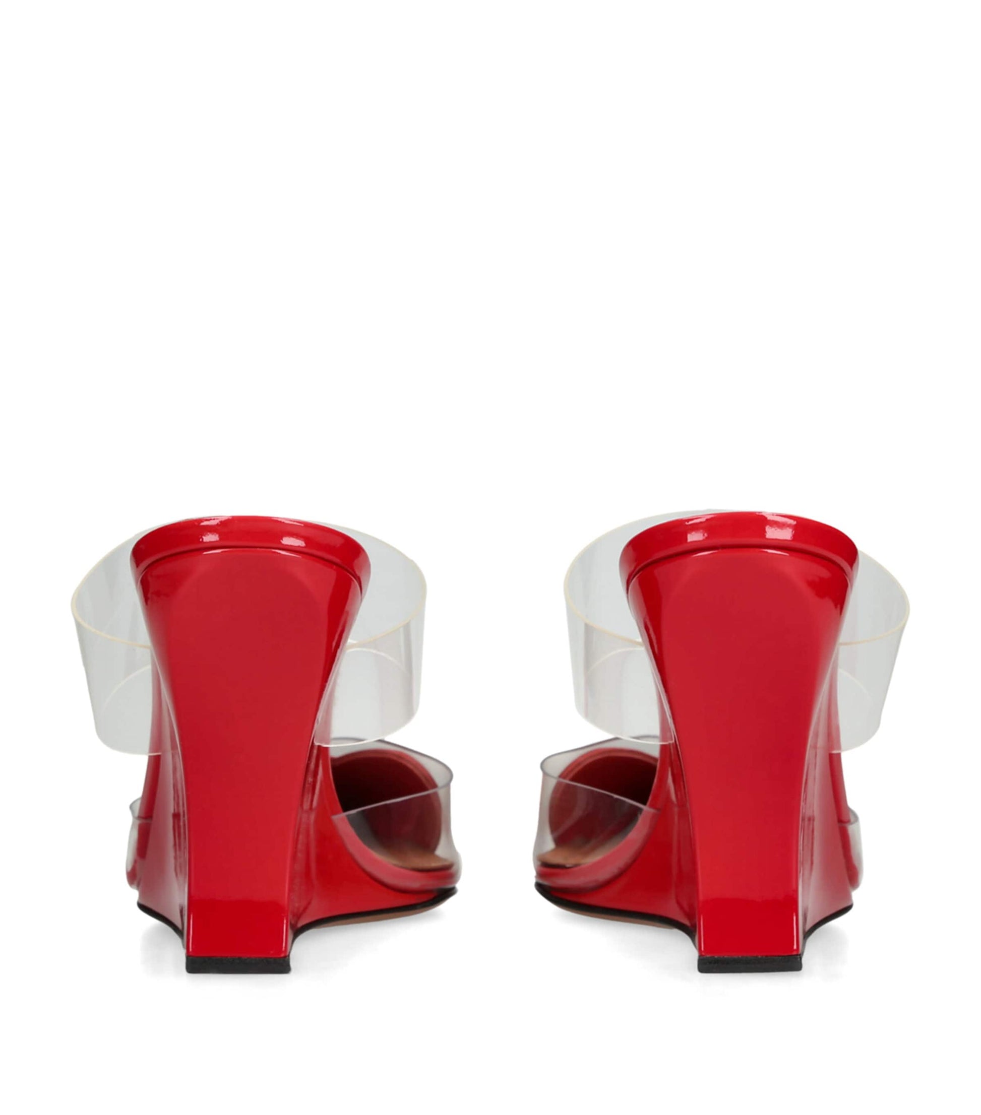 Alaïa Patent Coeur Mules 90