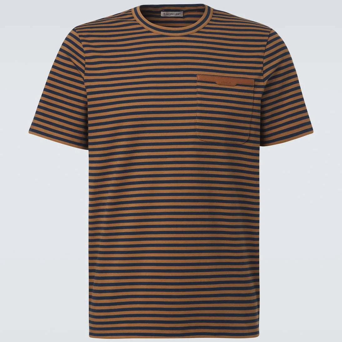 Moncler - Striped cotton-blend jersey T-shirt