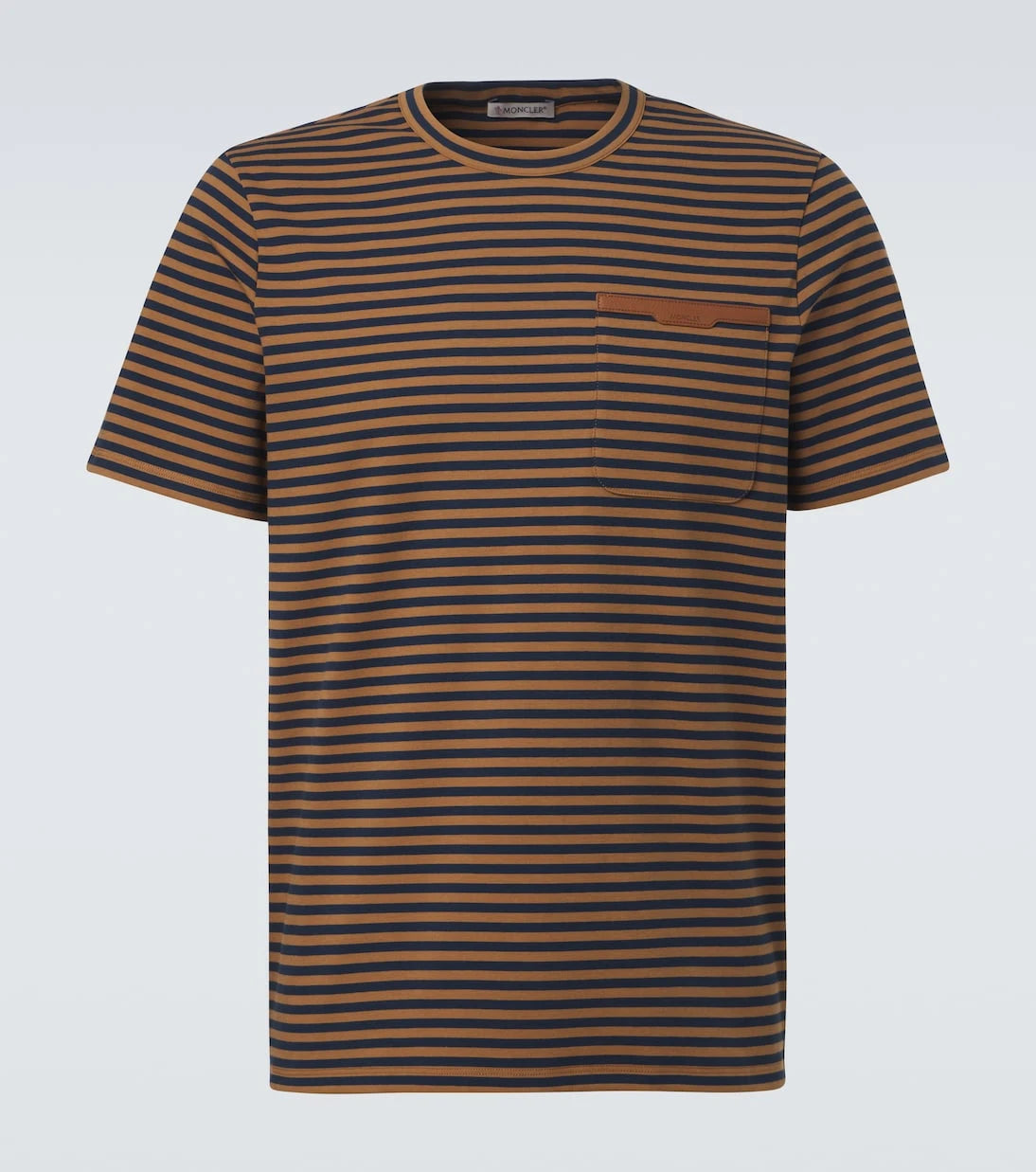 Moncler - Striped cotton-blend jersey T-shirt