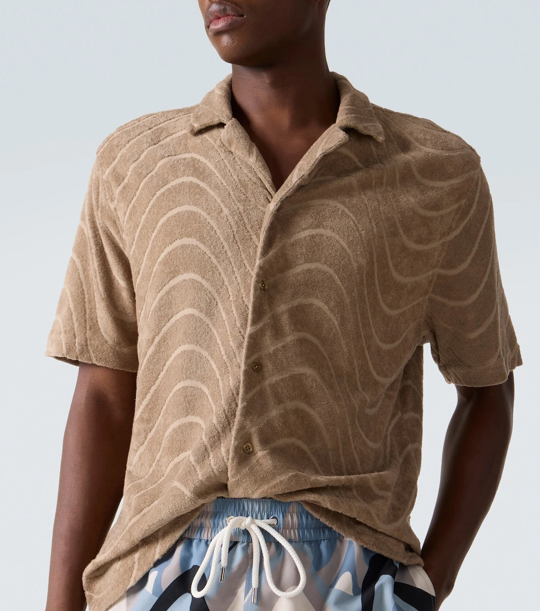 Frescobol Carioca - Cotton-blend bowling shirt