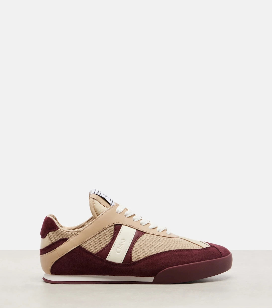 Chloé - Chloé Kick suede-trimmed sneakers