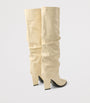 Hart 85 Snakeskin-Embossed Leather Knee-High Boots