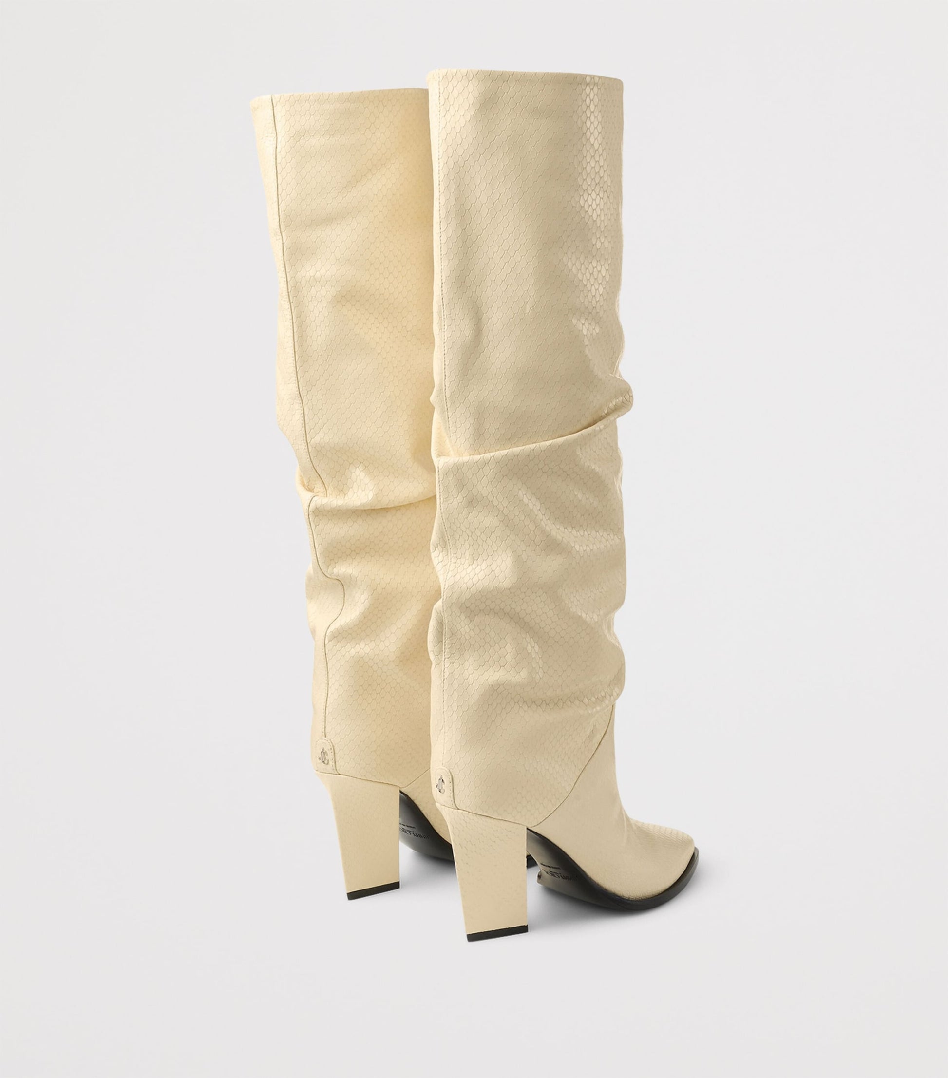 Hart 85 Snakeskin-Embossed Leather Knee-High Boots