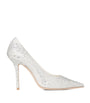 Love 100 Embellished Satin Pumps