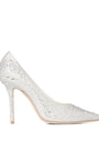 Love 100 Embellished Satin Pumps