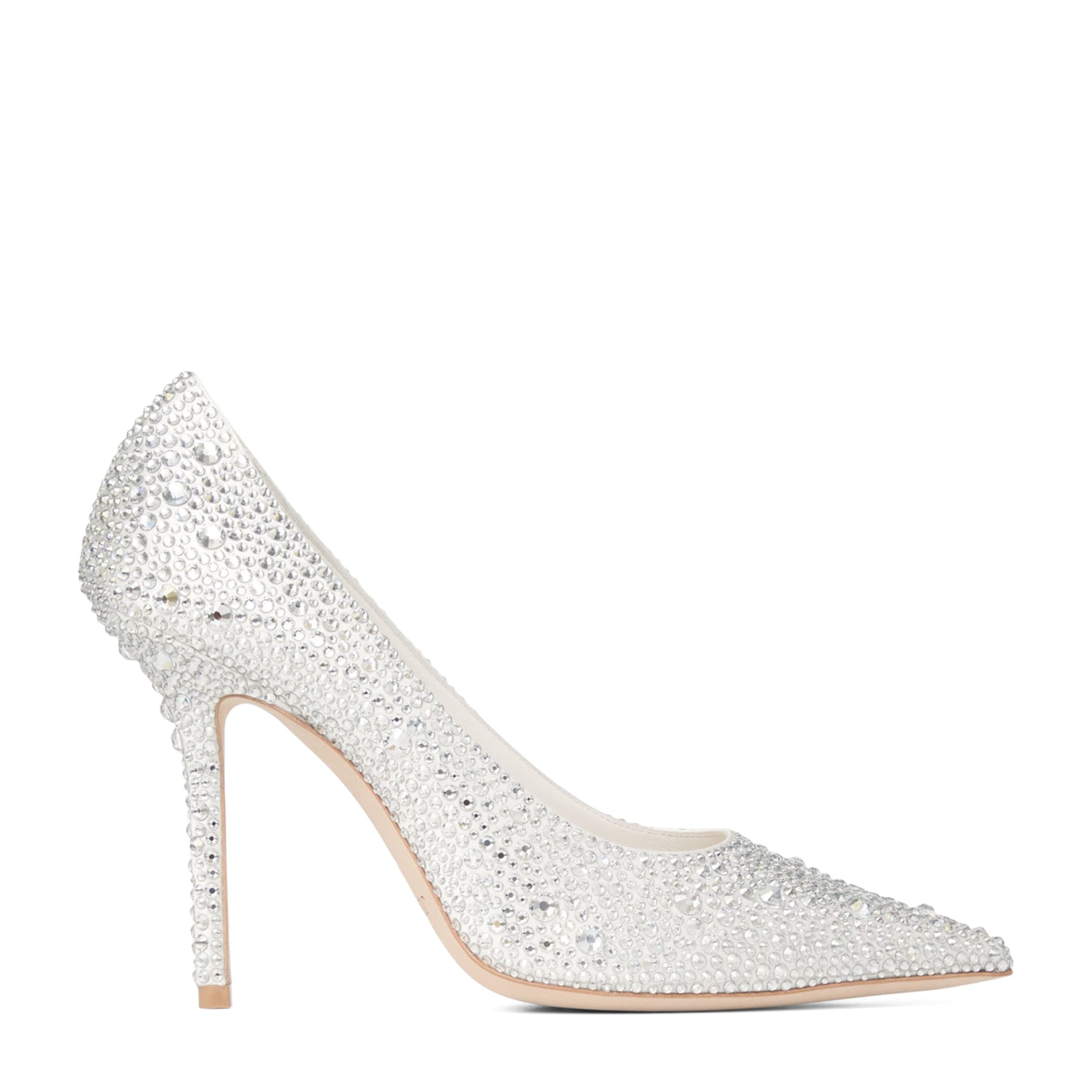 Love 100 Embellished Satin Pumps