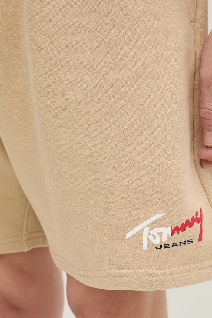 Tommy Jeans erkek pamuklu spor kısa şort