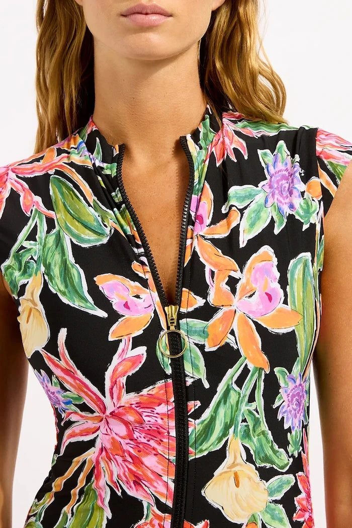 Seafolly цял бански дамски Zip Front