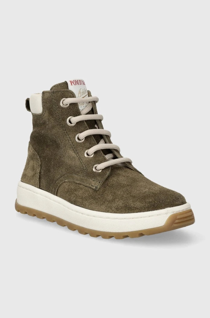 Детски половинки обувки от велур Pom D'api FLOW BOOTS