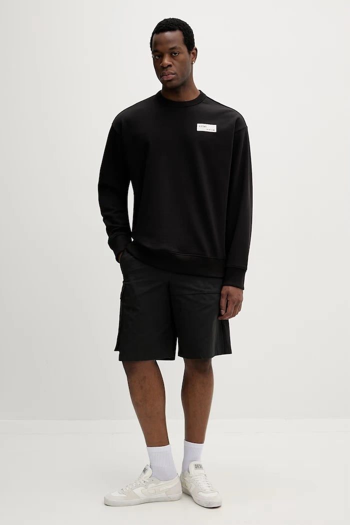 G-Star düz erkek pamuklu sweatshirt HB badge r sw