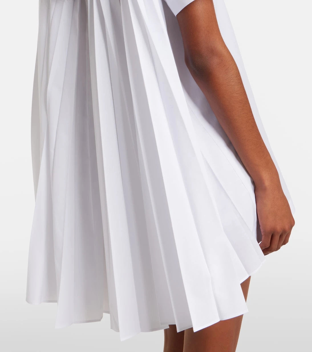 Sacai - فستان قصير بوبلين