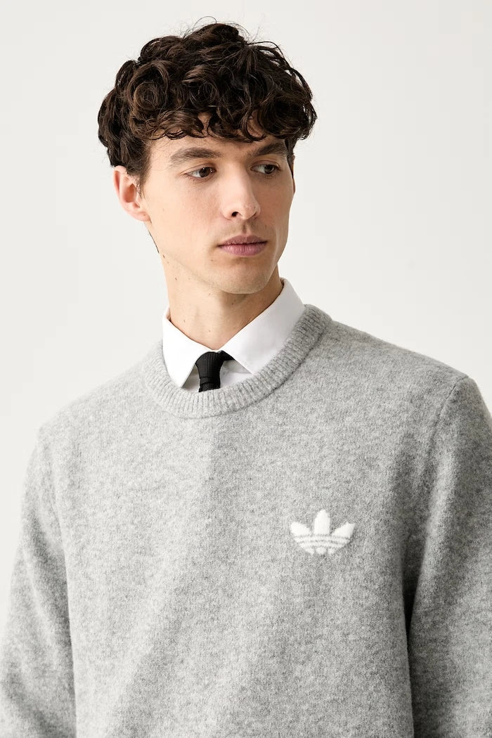 adidas Originals Erkek Yünlü Trefoil Essentials Kazak
