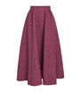 Wool-Blend Tweed Embellished Midi Skirt