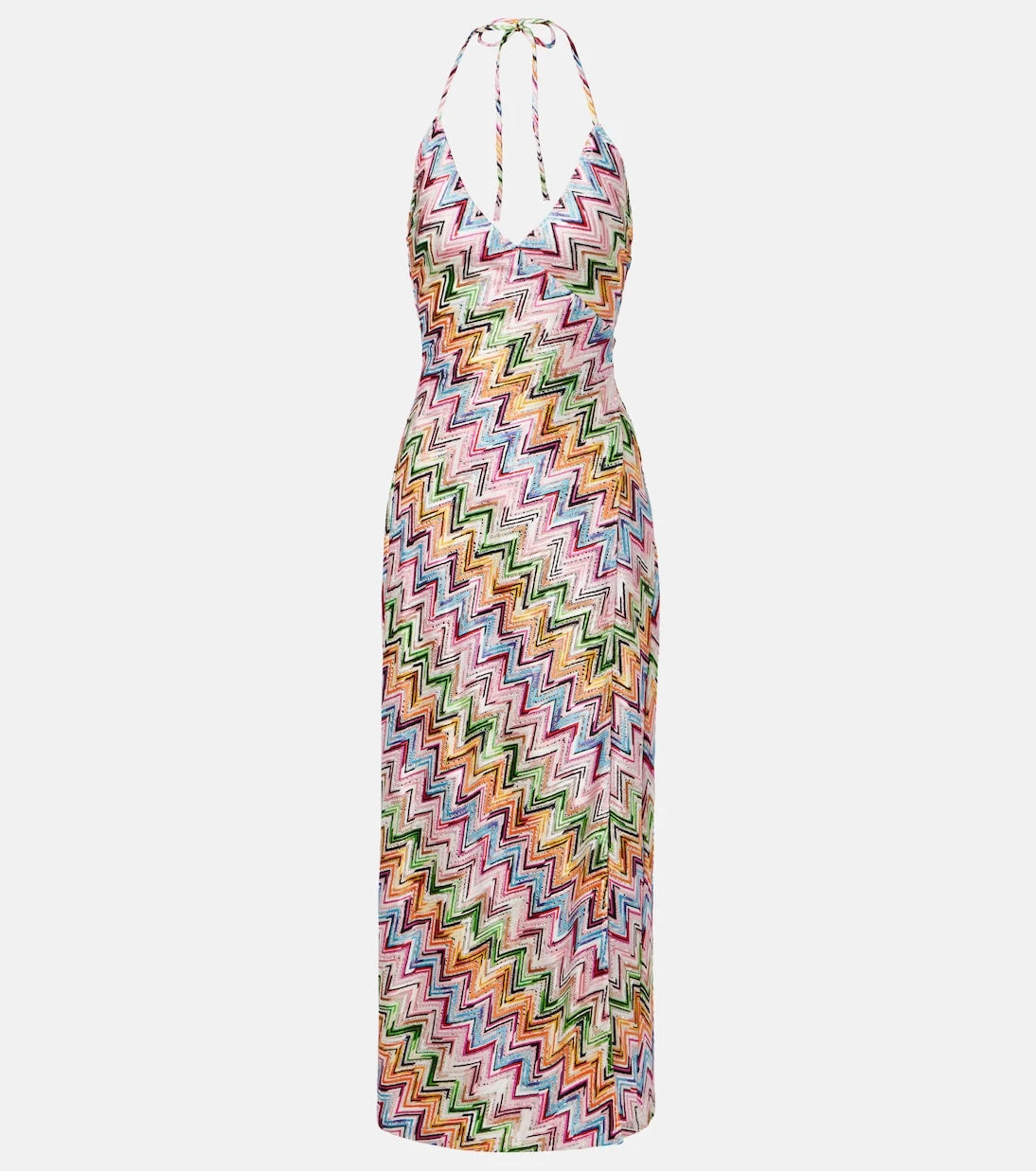 Missoni - فستان ميدي بنمط الزجزاج