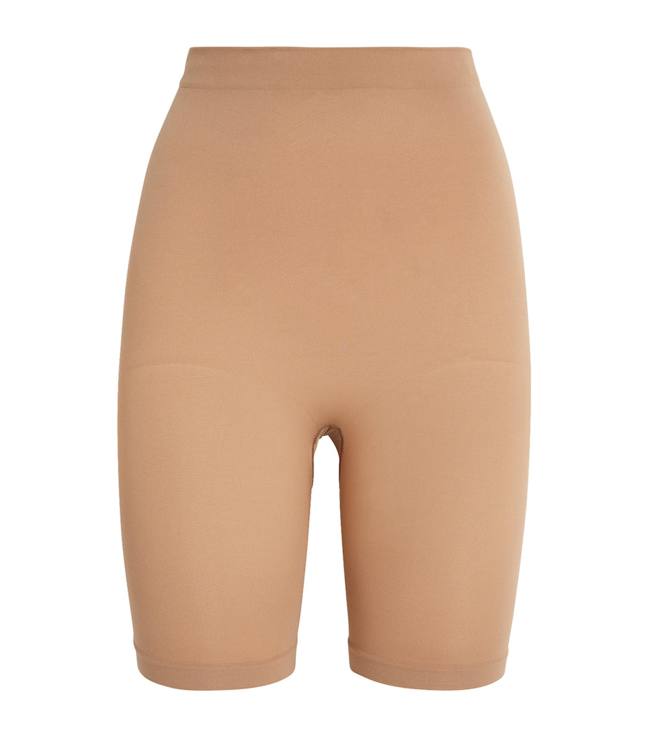 Skims Nude Seamless Sculpt Mid-Thigh Shorts
