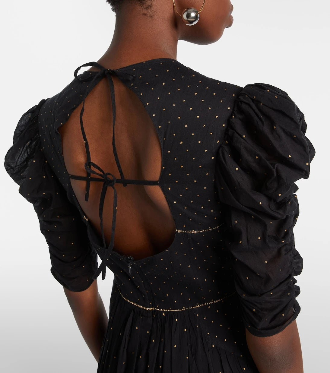 Marant Etoile - Sichene polka-dot cotton maxi dress