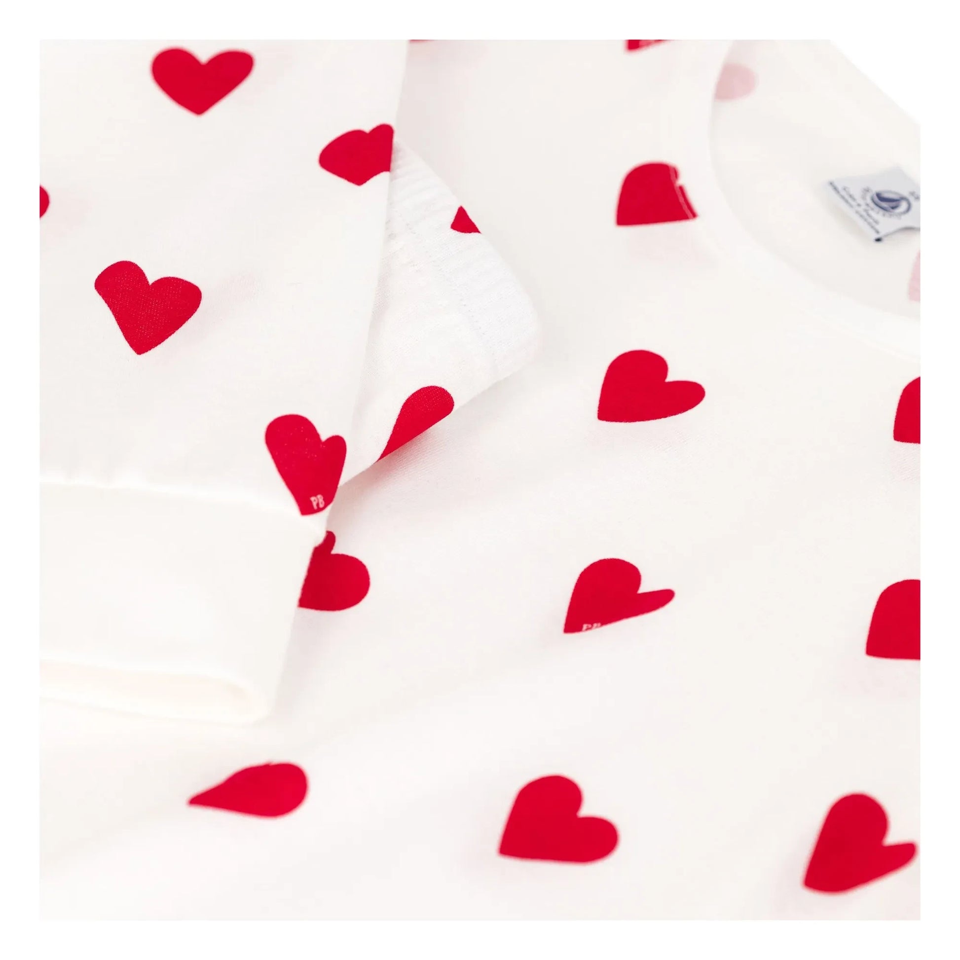 Petit Bateau - Pyjama set Heart - Women's collection  | White