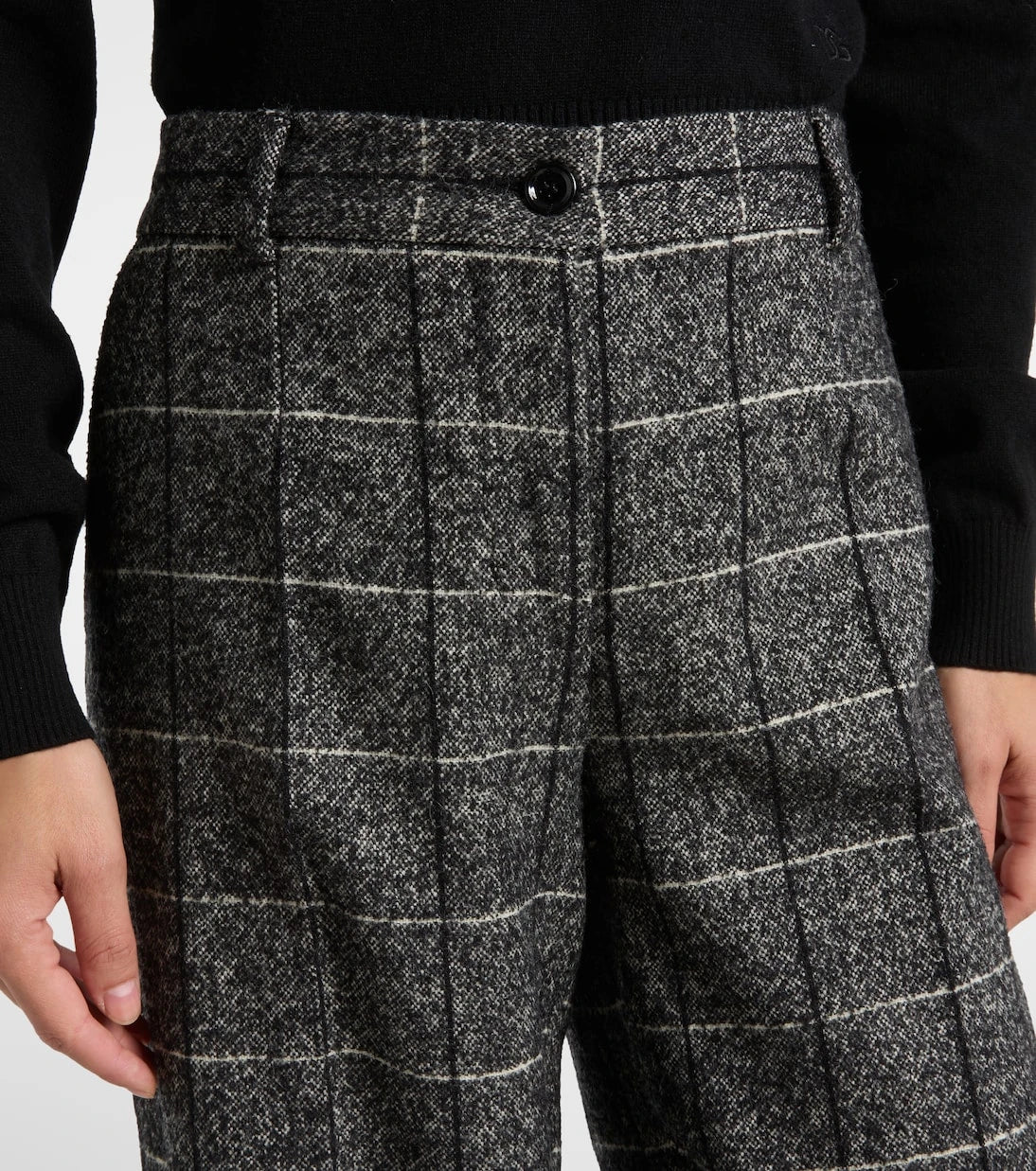 Dolce&Gabbana - High-rise wool-blend wide-leg pants