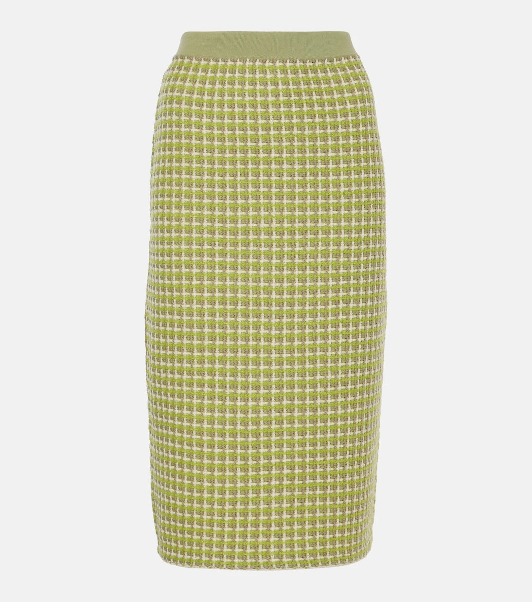 Tory Burch - Knitted checked pencil skirt