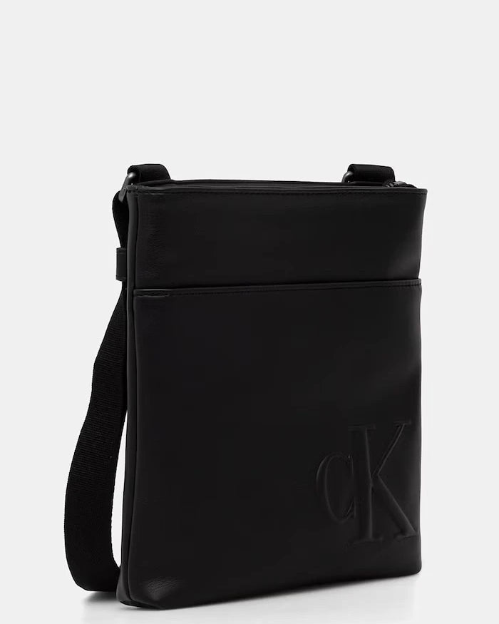 Calvin Klein Erkek Suni Deri Omuz Çantası