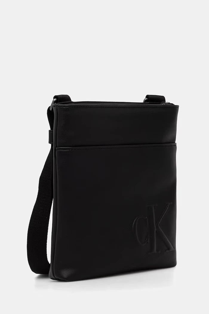 Calvin Klein Erkek Suni Deri Omuz Çantası