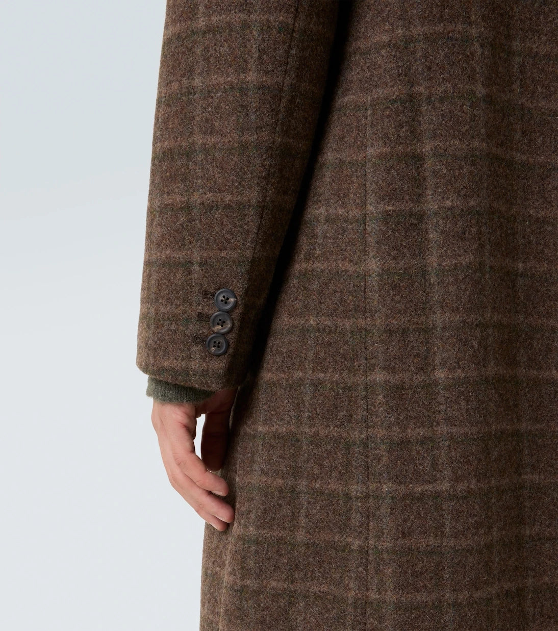 Our Legacy - Whale checked virgin wool coat