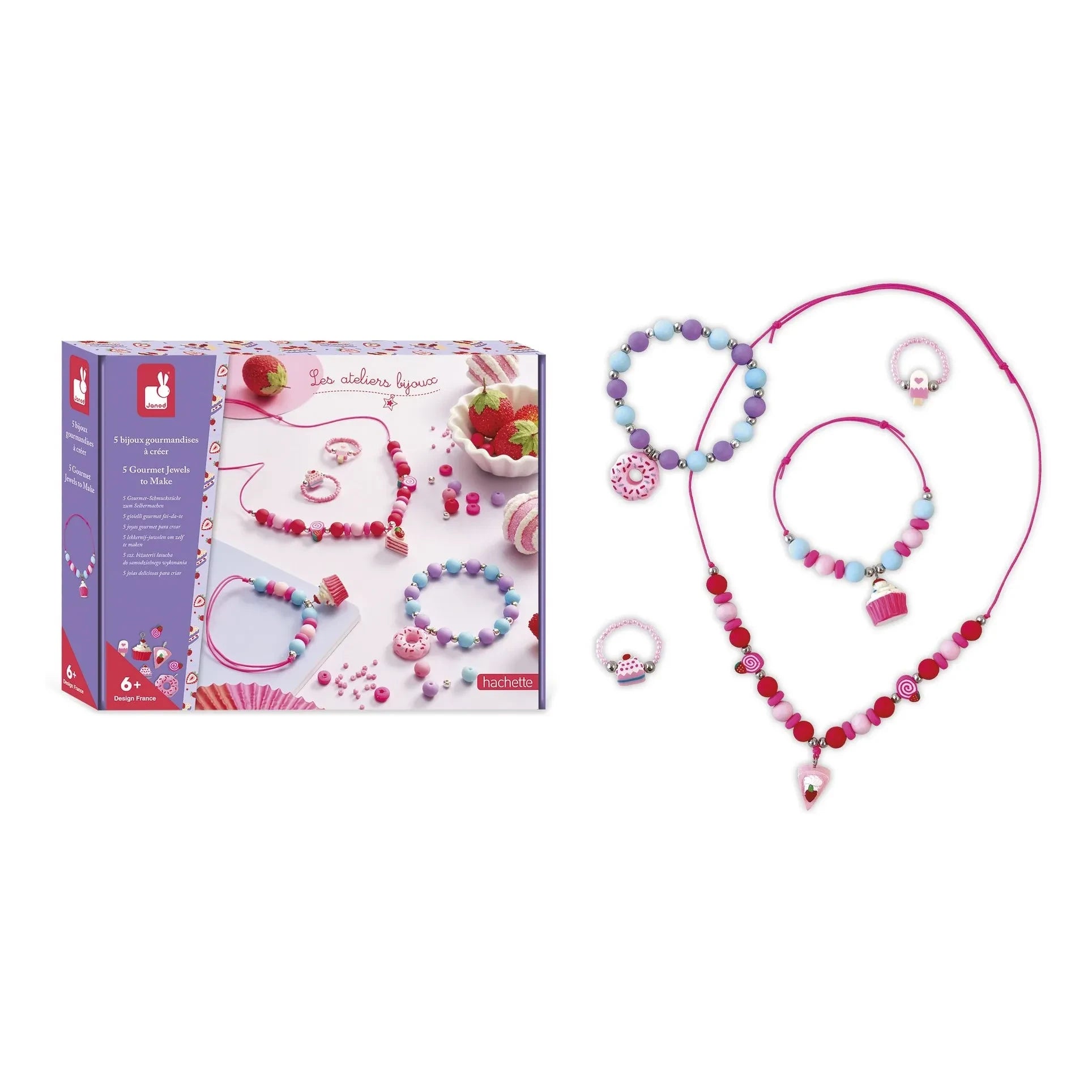 Janod - Bijoux Gourmandise à créer - Janod x Hachette