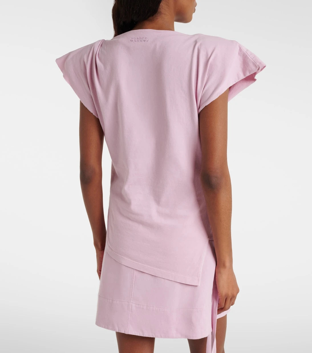 Isabel Marant - Sebani asymmetric cotton jersey top