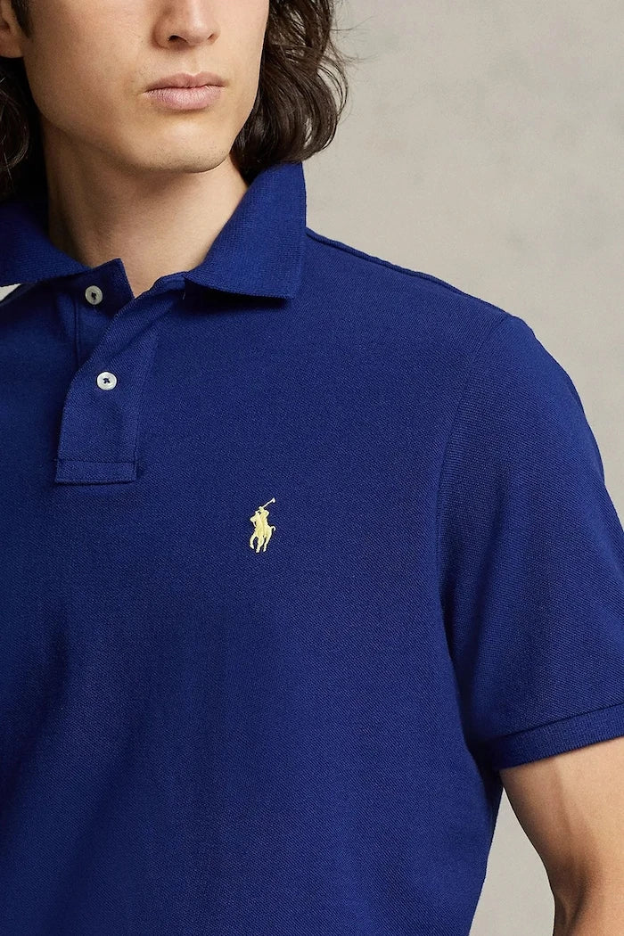Памучна тениска с яка Polo Ralph Lauren