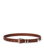 Calfskin Metal-Tip Braided Belt