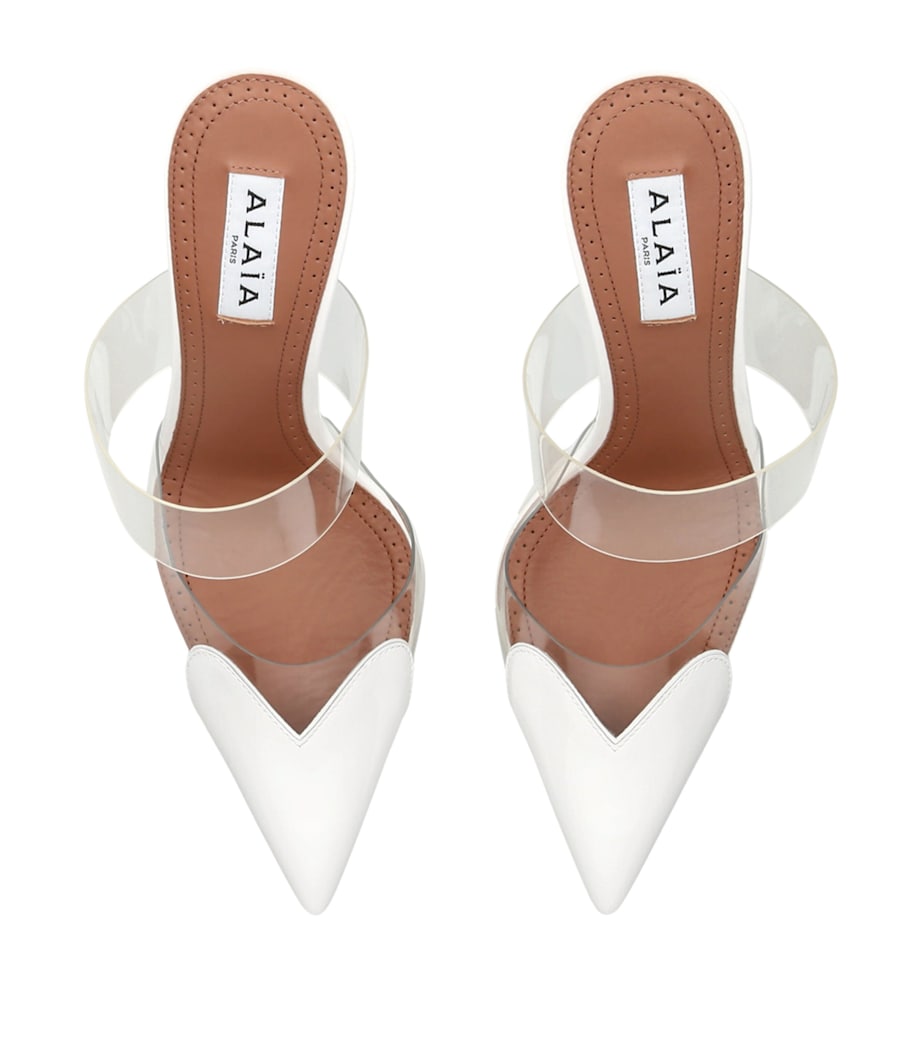 Alaïa Patent Coeur Mules 90