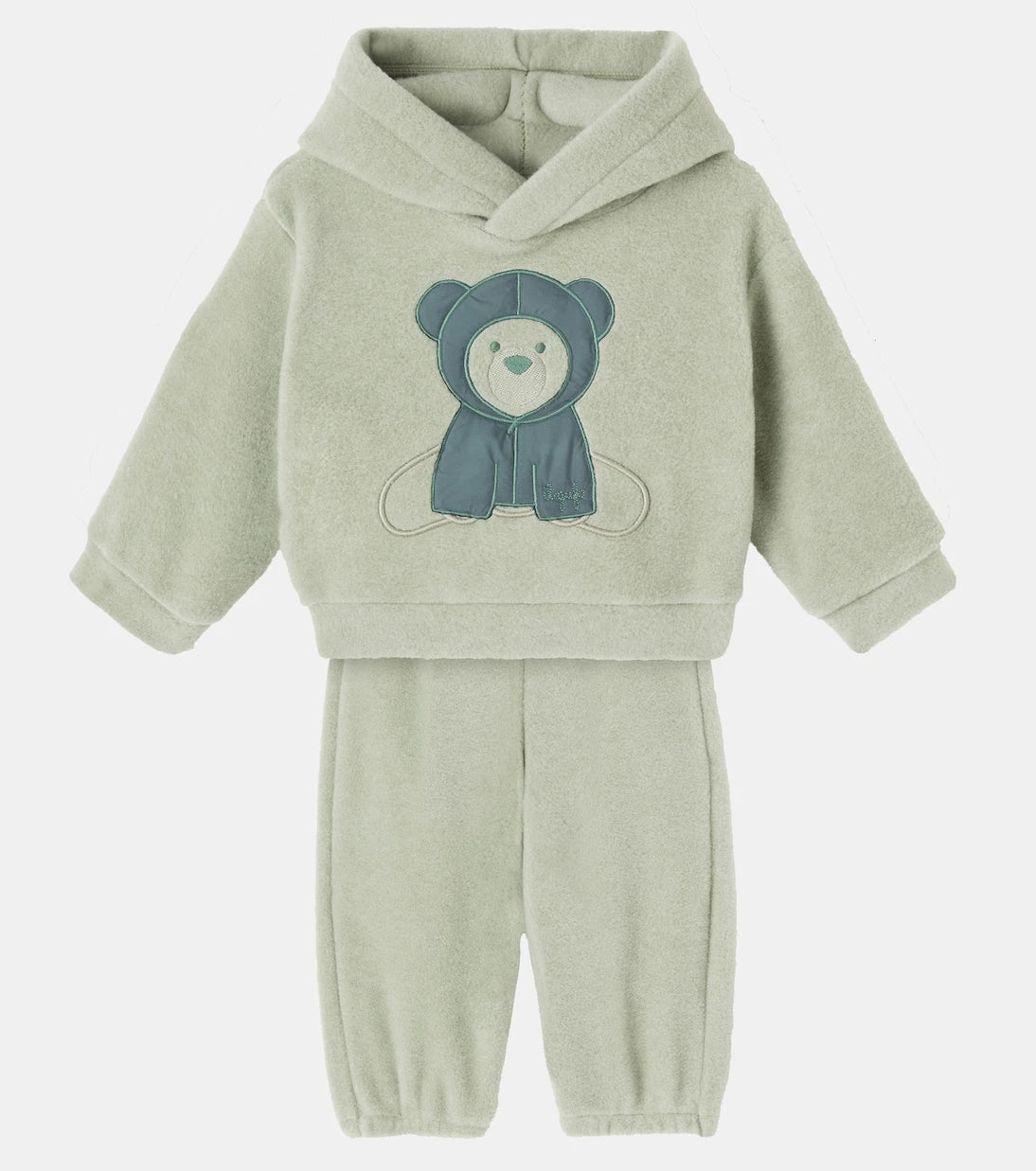 Il Gufo - Baby embroidered hoodie and sweatpants set