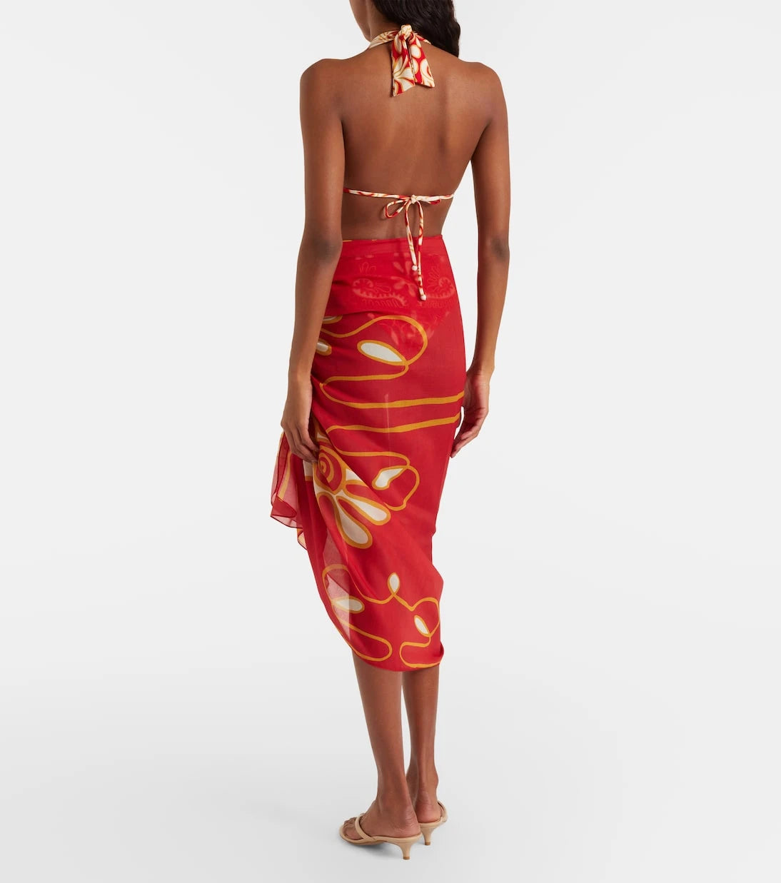 Cala de la Cruz - Luana printed beach cover-up