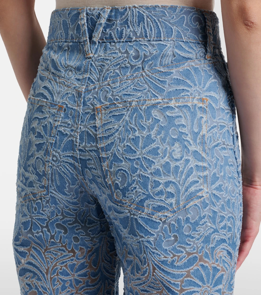 Veronica Beard - Taylor floral wide-leg jeans