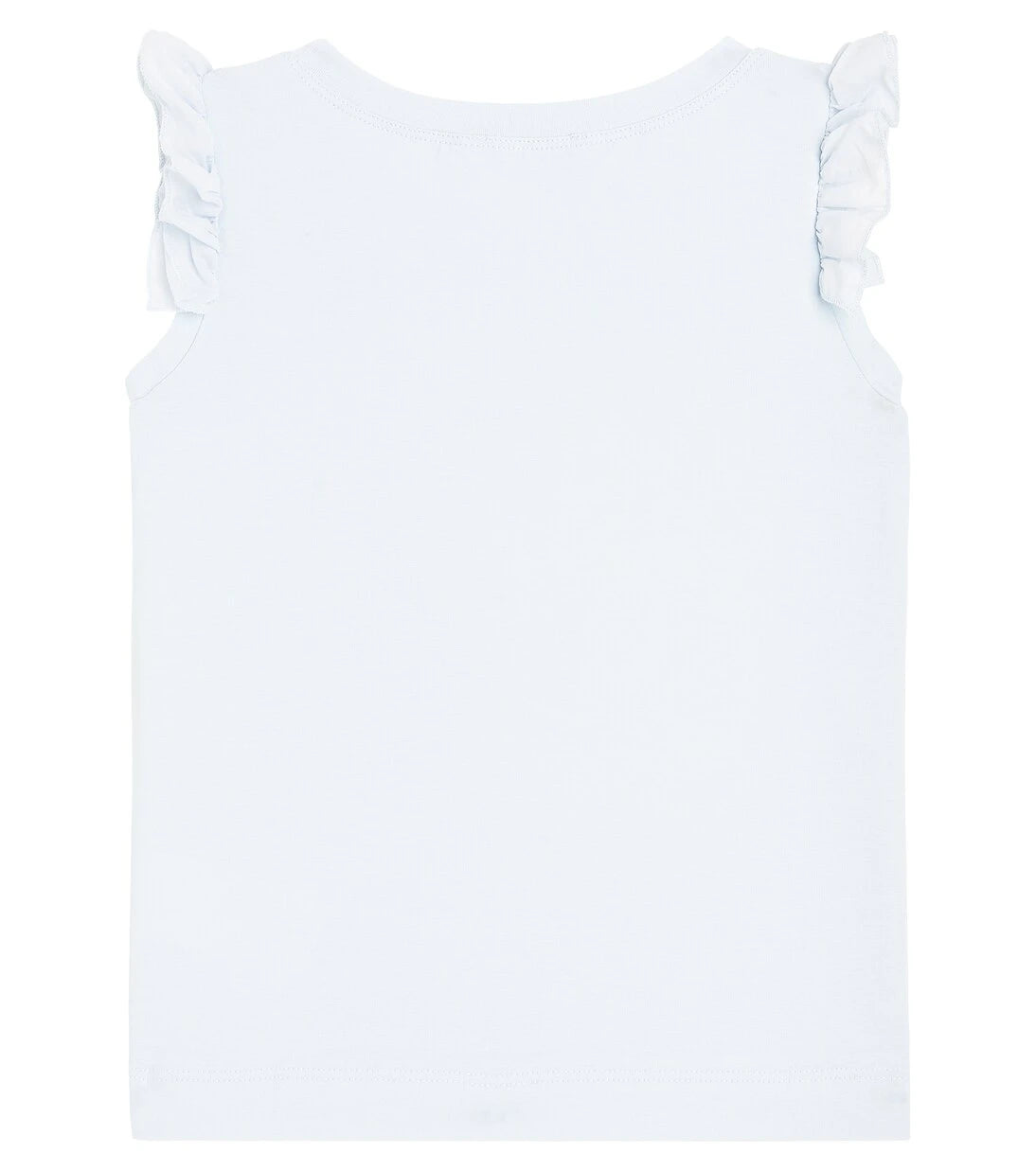 Monnalisa - Printed ruffled cotton jersey top