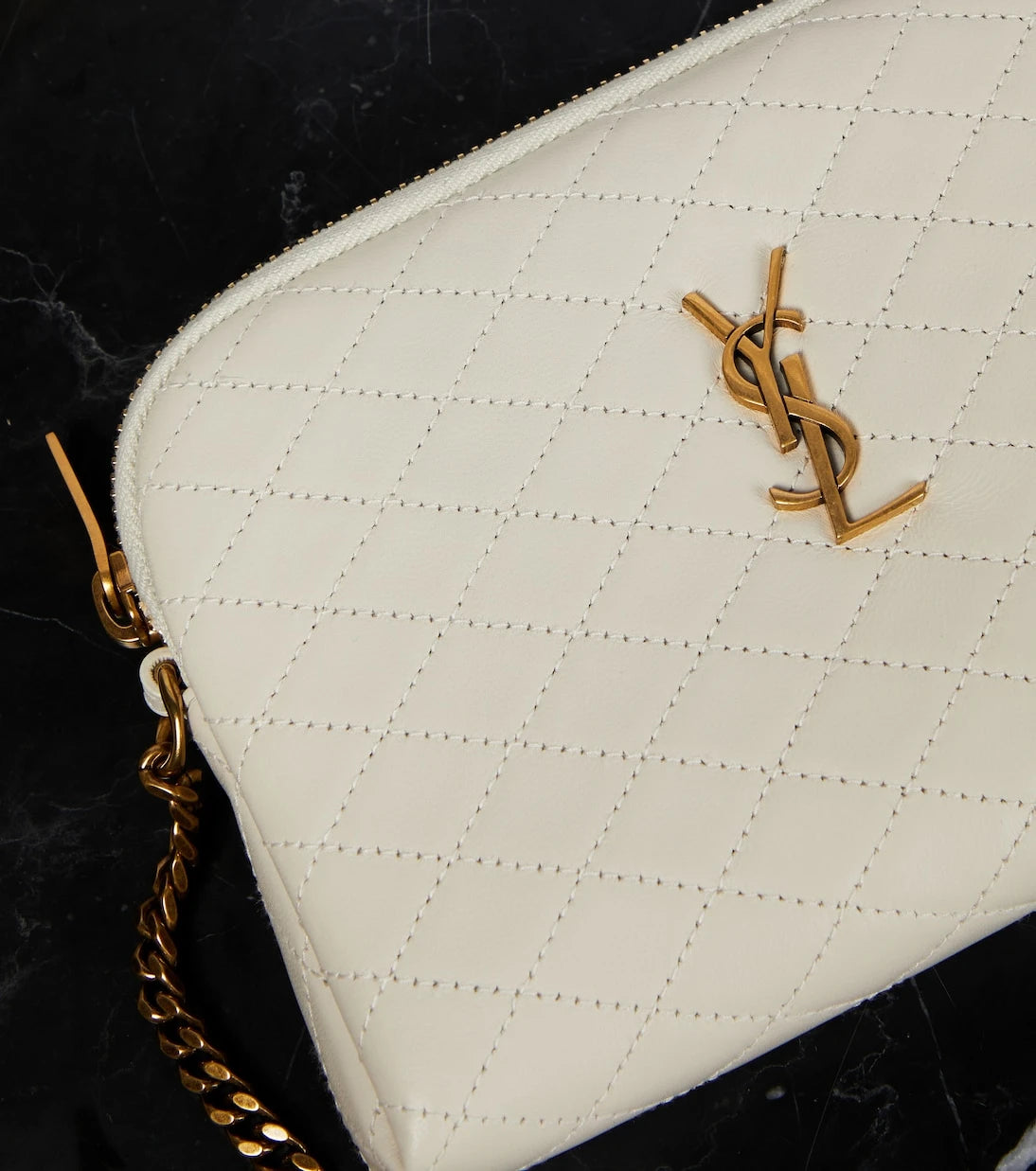 Saint Laurent - Gaby Small quilted leather shoulder bag