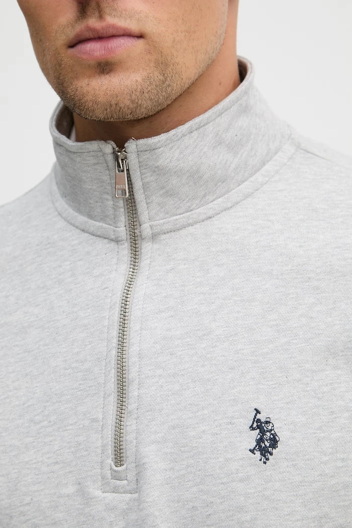 U.S. Polo Assn. суичър мъжки с памук DHM LB 1/4 ZIP
