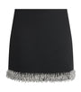 Simkhai Black Embellished Dua Mini Skirt