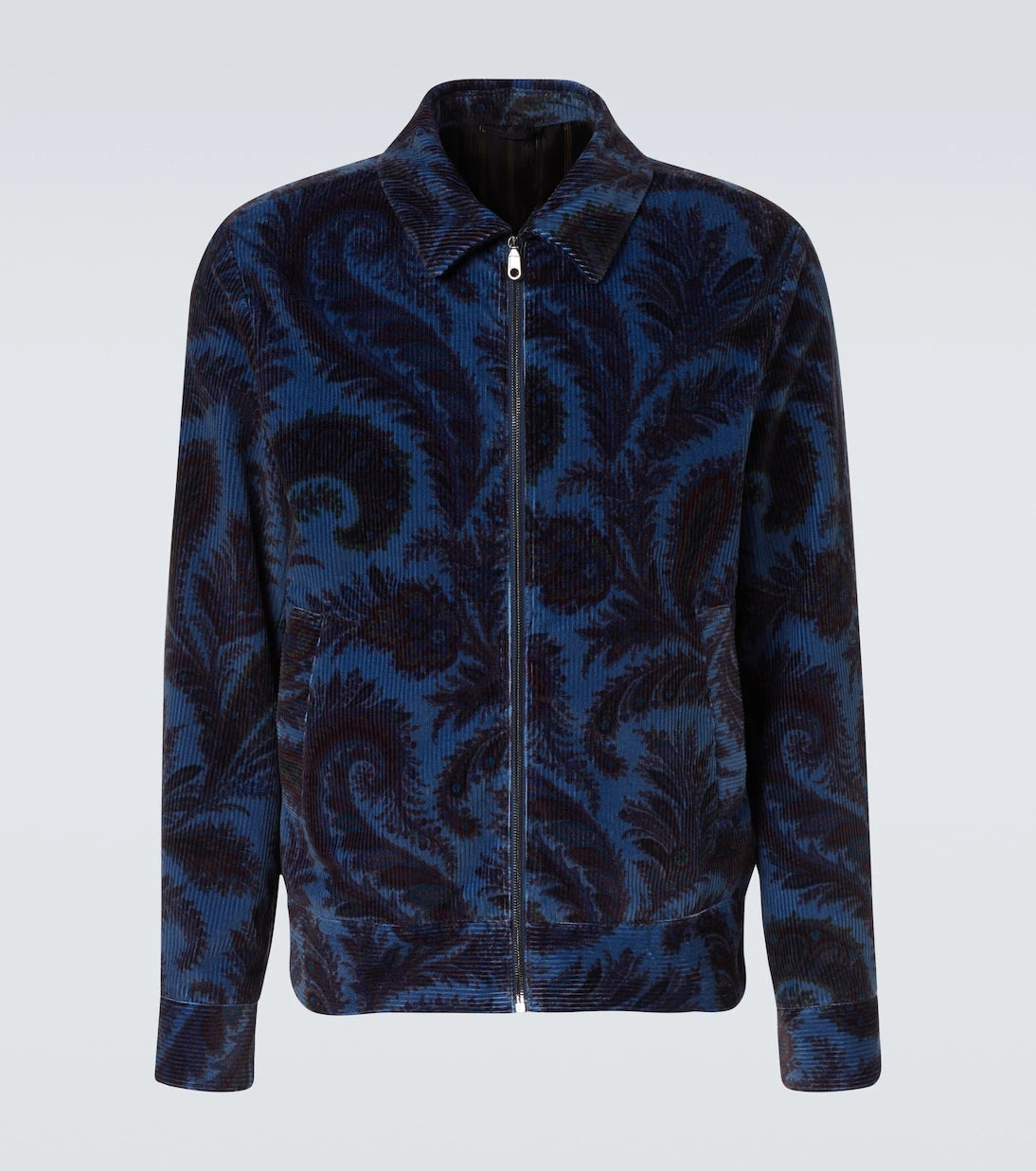 Etro - Printed cotton velvet jacket