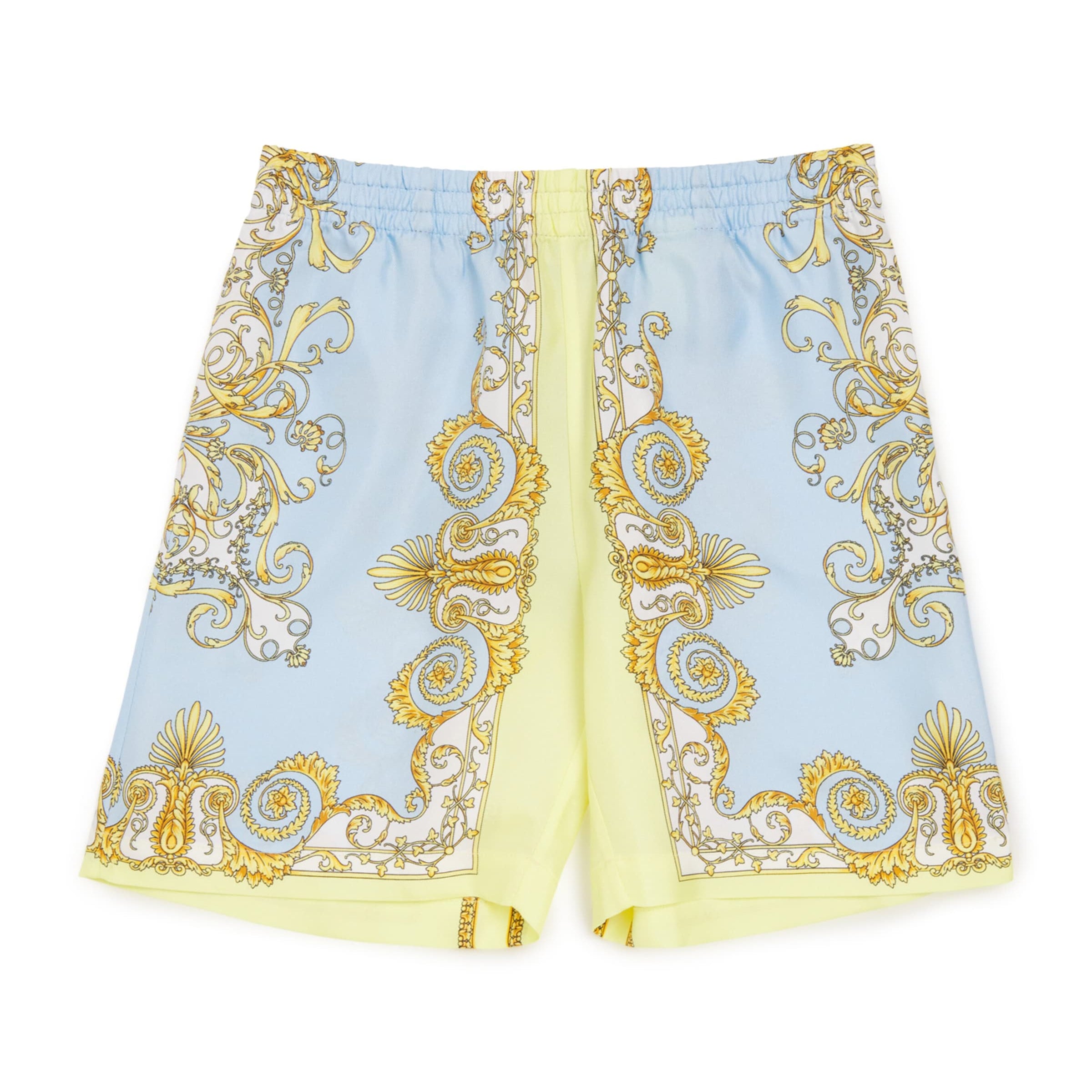 Versace Kids Silk Barocco Shorts (12 Months - 5 Years)