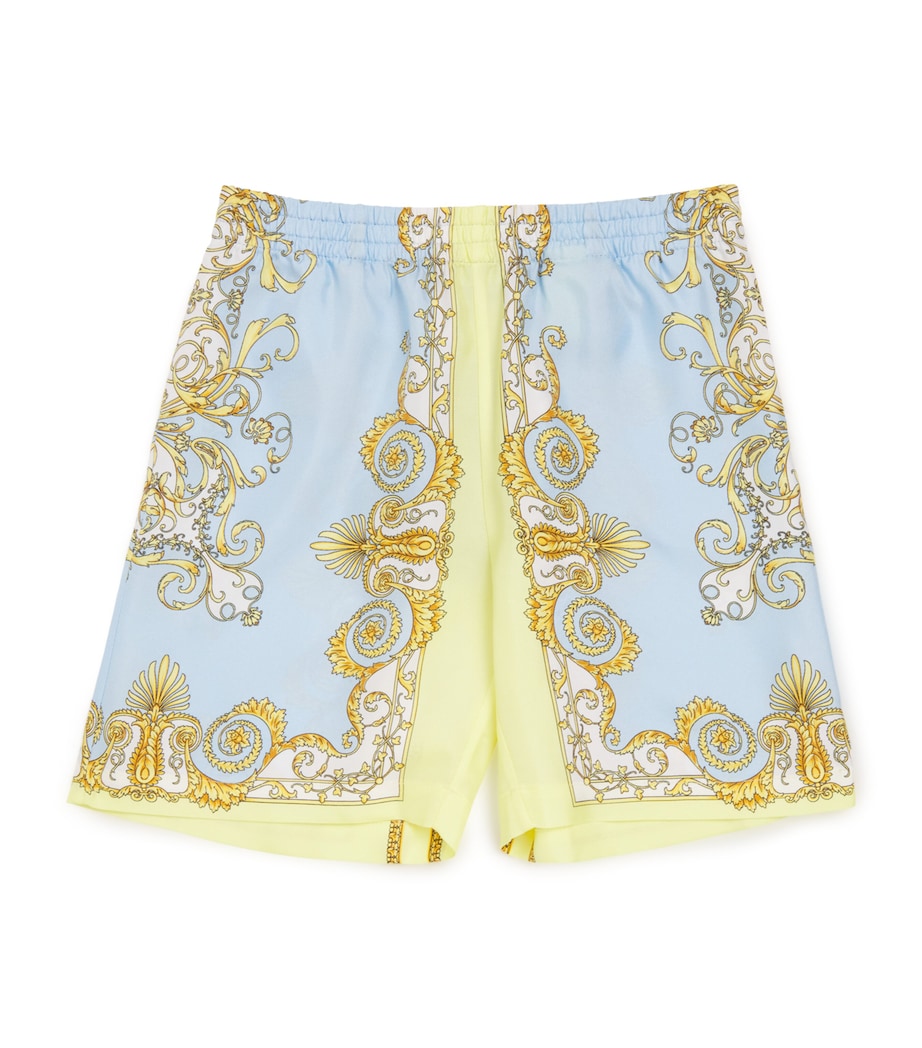 Versace Kids Silk Barocco Shorts (12 Months - 5 Years)