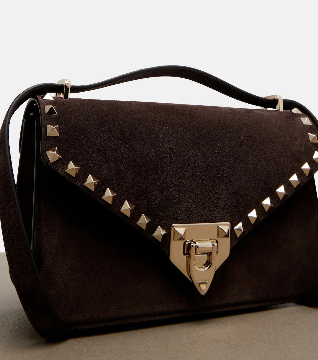Valentino Garavani - Rockstud Small suede tote bag