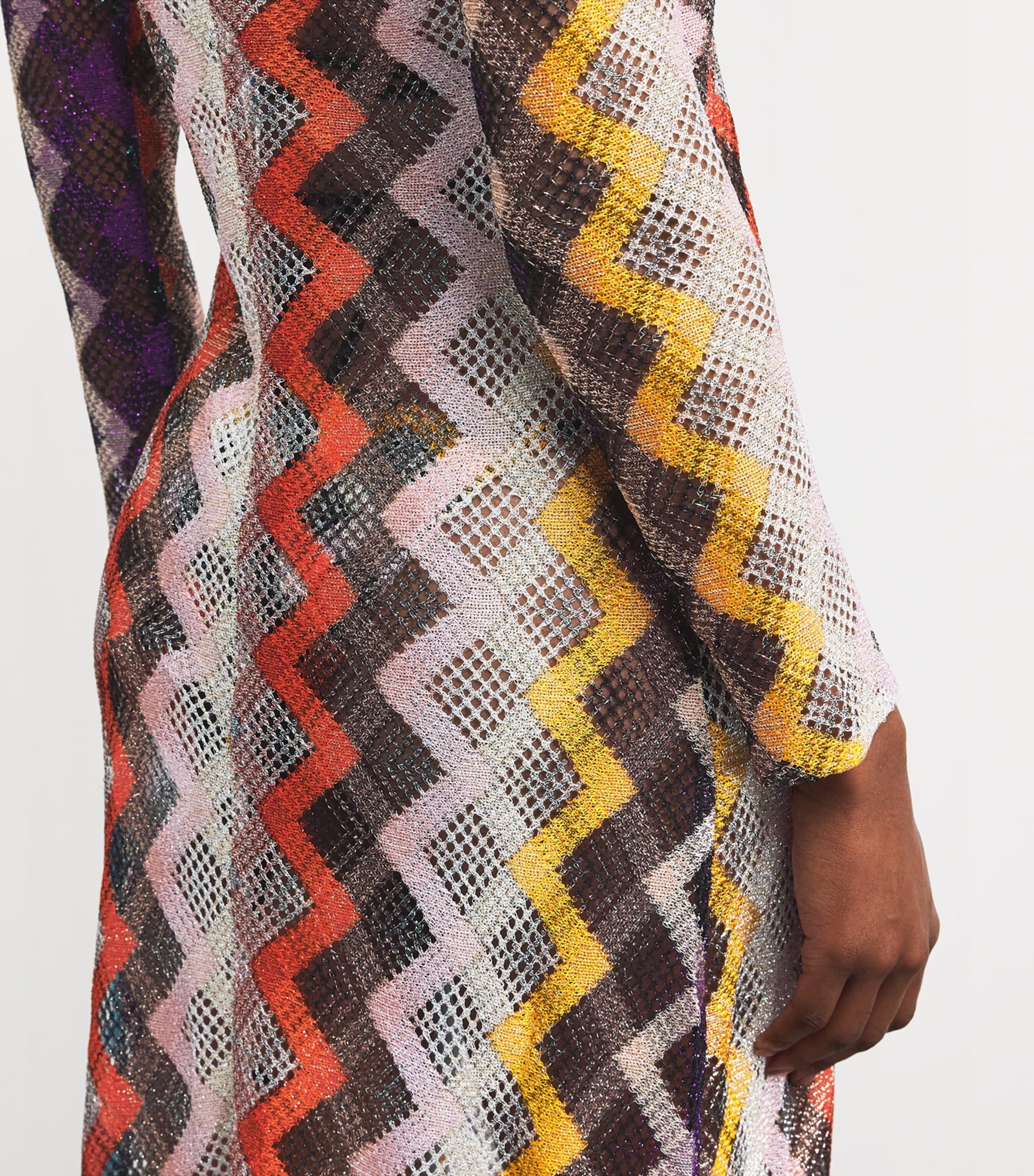 Missoni Multi Zigzag Longline Cardigan