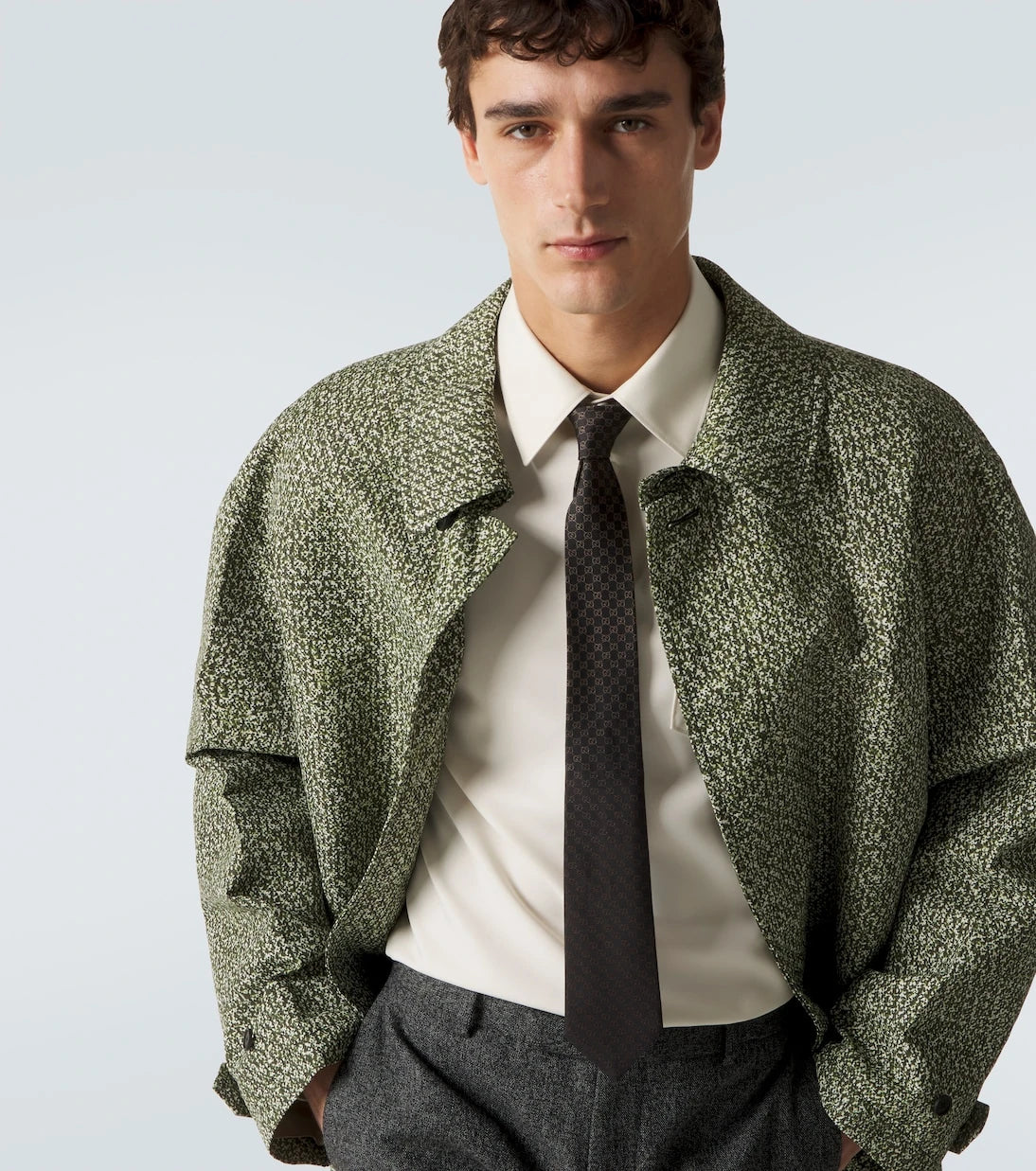 Gucci - GG silk jacquard tie