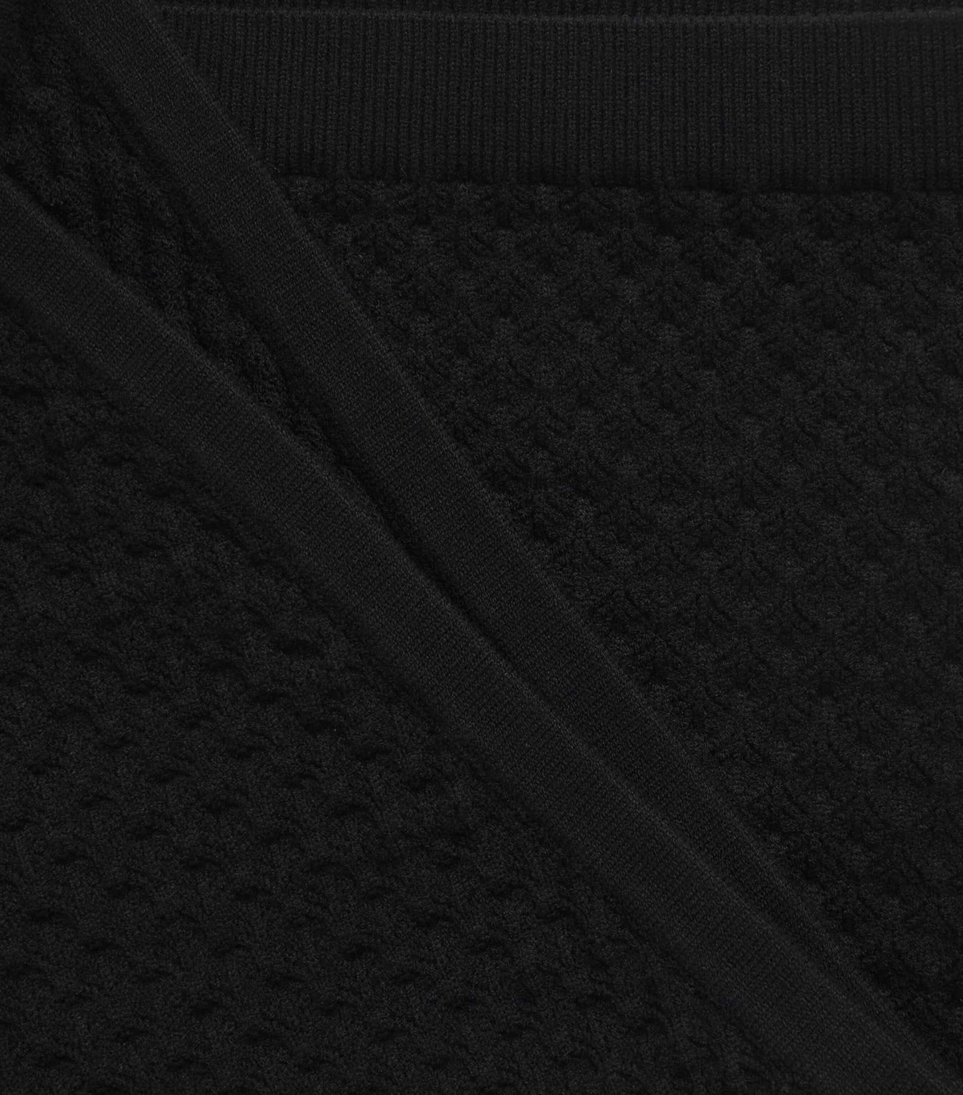 Alice+Olivia Black Heidi Pointelle Tank Top