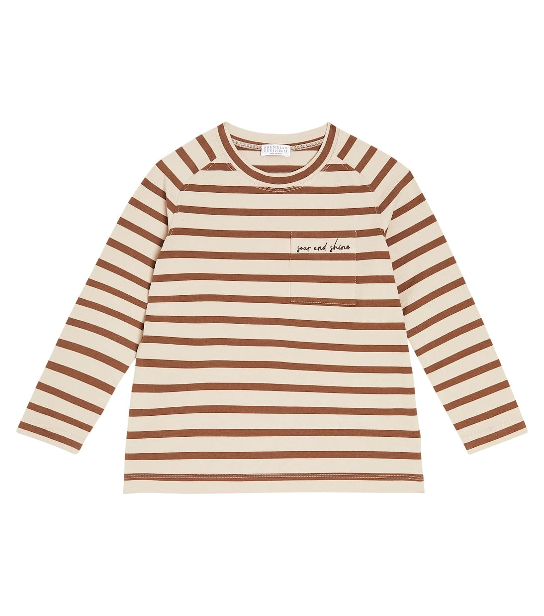 Brunello Cucinelli Kids - تيشيرت جيرسي من مزيج القطن