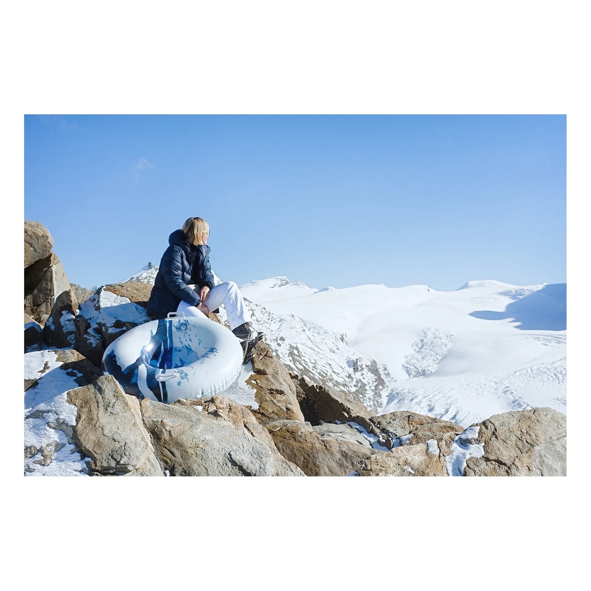 The nice fleet - Hudson Bay Inflatable Toboggan | Blue
