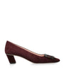 Roger Vivier Burgundy Suede Belle Vivier Pumps 45