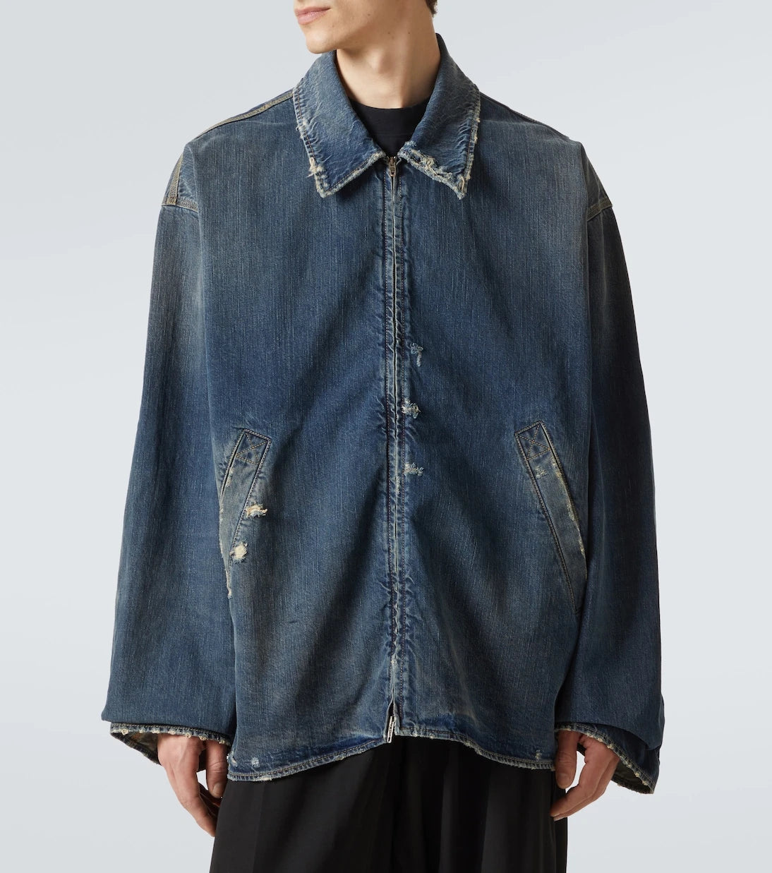 Balenciaga - Distressed denim jacket